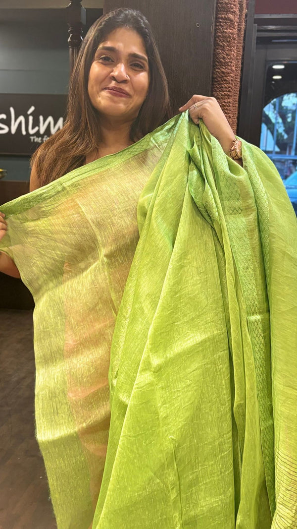 LINEN SILK SAREE 17122421