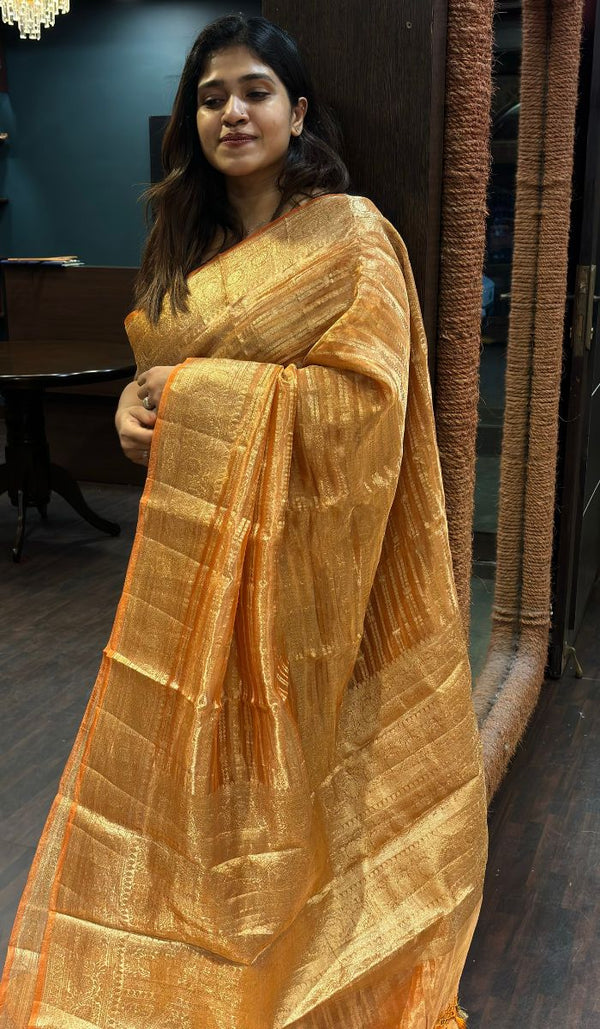 TISSUE ORGANZA SAREE MJU SA 1007245