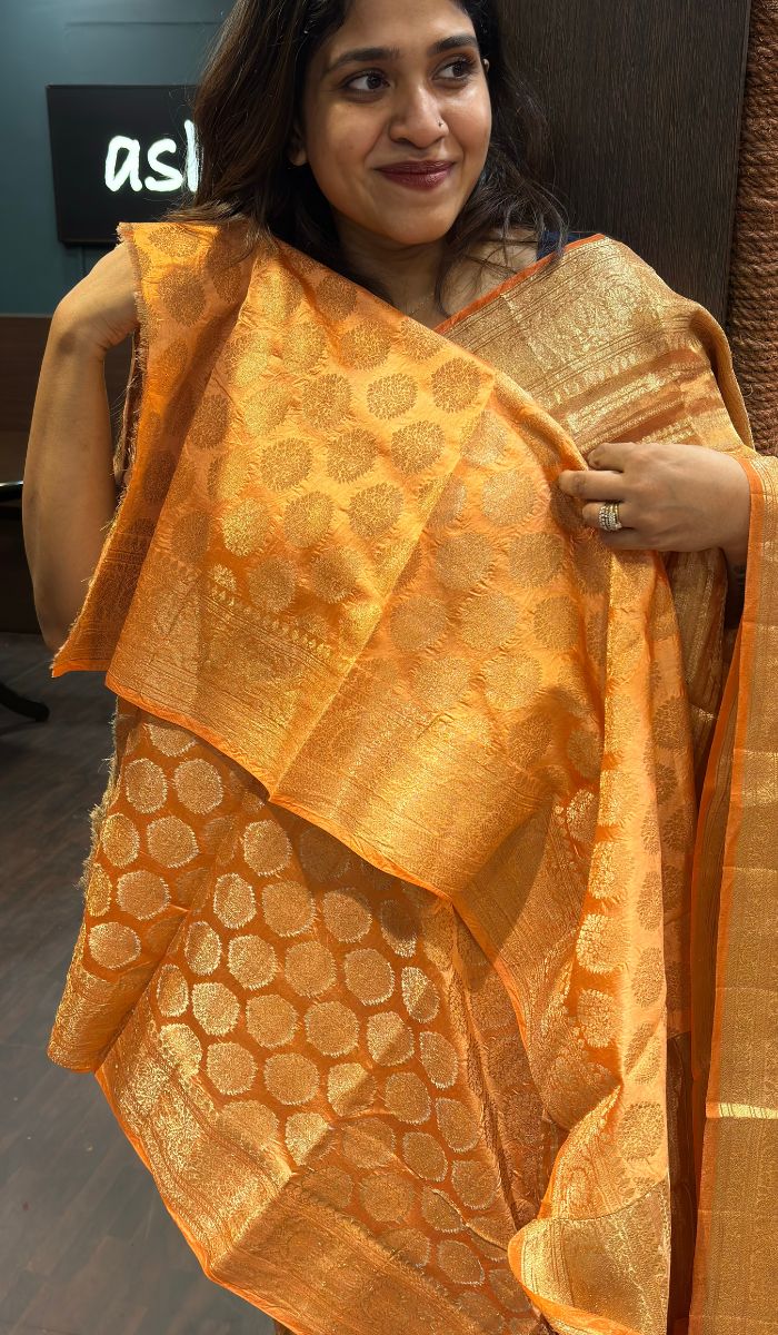 TISSUE ORGANZA SAREE MJU SA 1007245