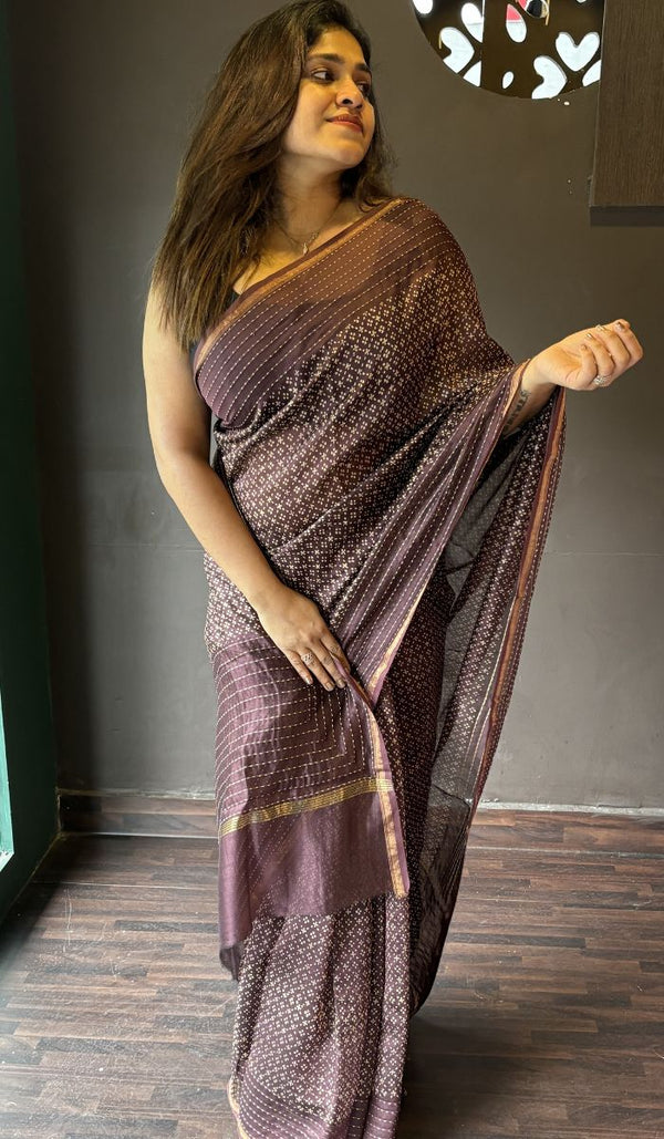 CHANDERI SILK SAREE RSK SA 1308242