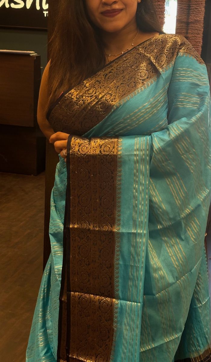 SEMI SILK SAREE MSV SA  1109242