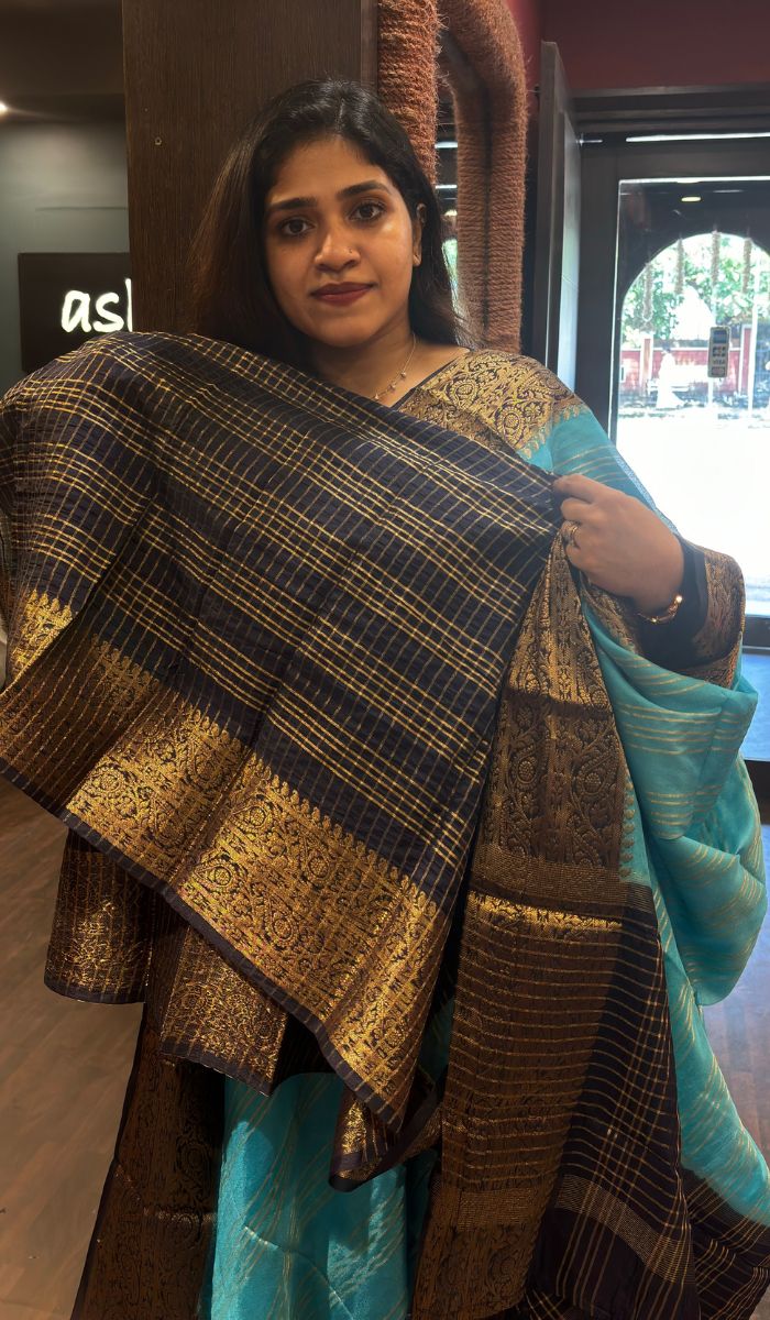 SEMI SILK SAREE MSV SA  1109242