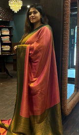 SEMI KANJI SILK SAREE YGU SA 12092421