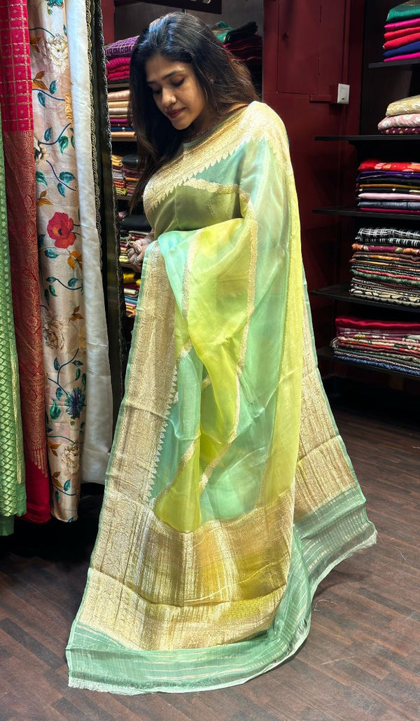 PURE ORGANZA SILK SAREE VJD SA 1209242