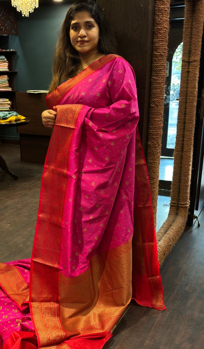 SEMI SILK SAREE VJD SA 18092442