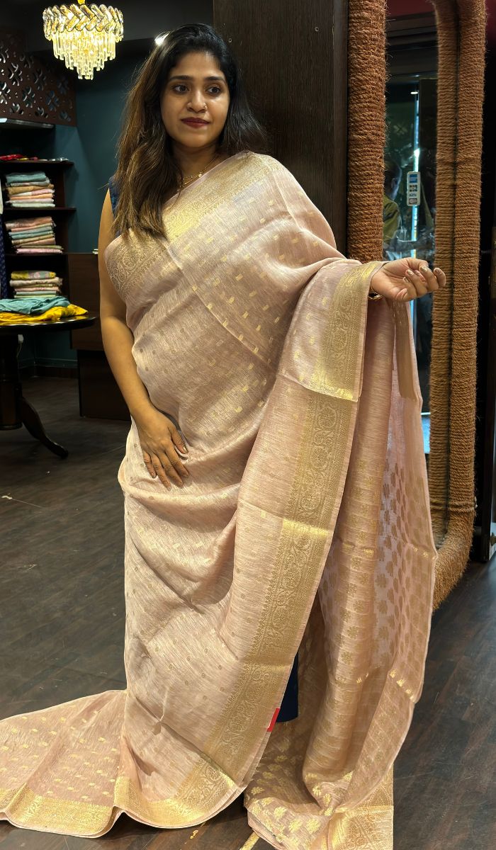 LINEN SAREE VJD SA 14092410