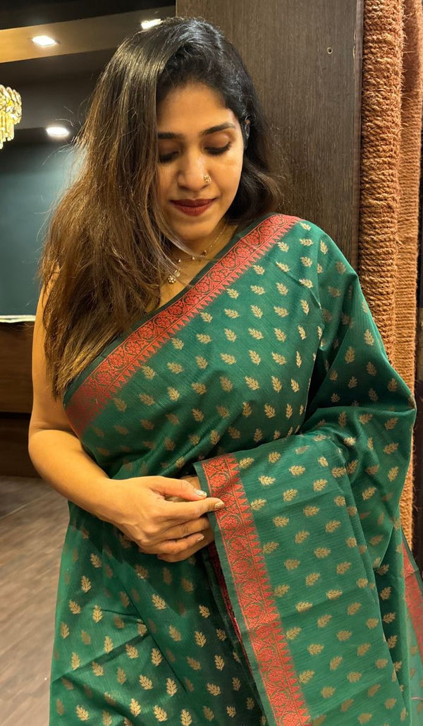 SEMI SILK SAREE VJD SA 18092419