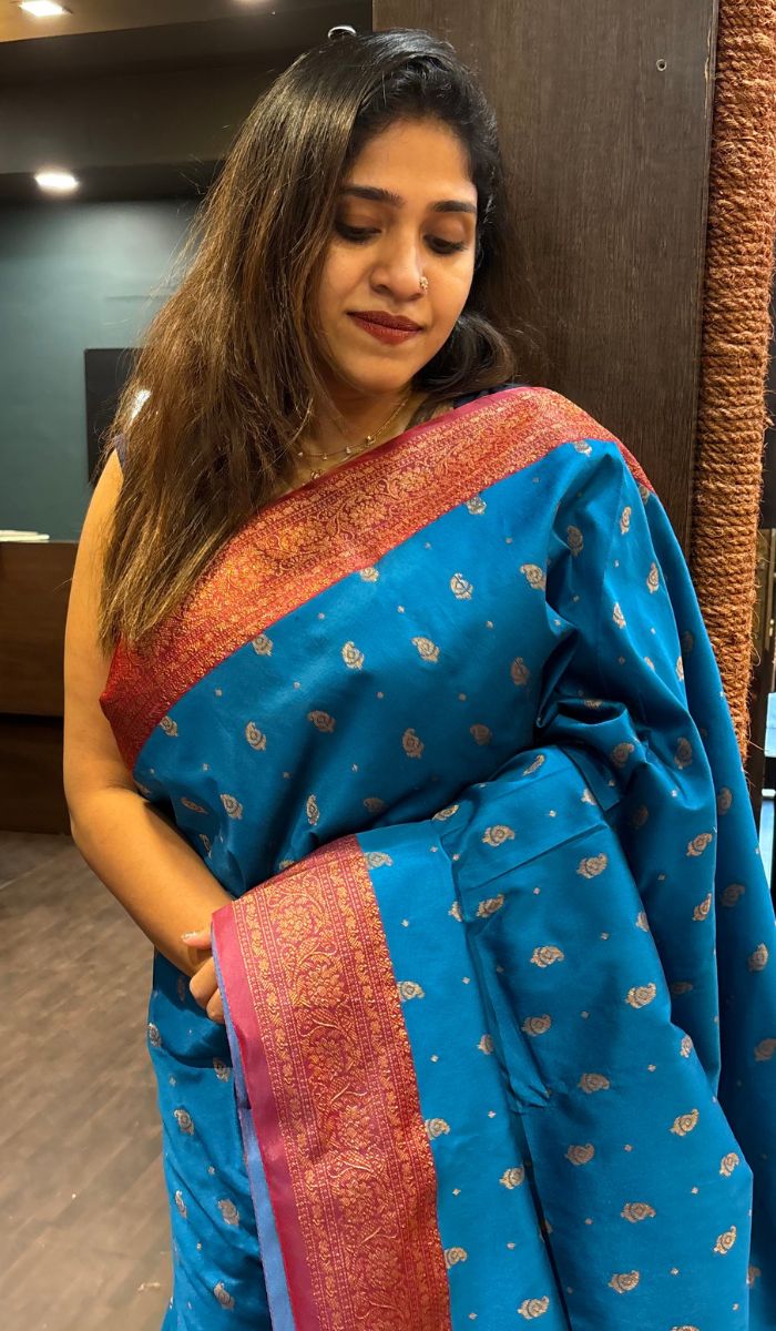 SEMI SILK SAREE VJD SA 18092444