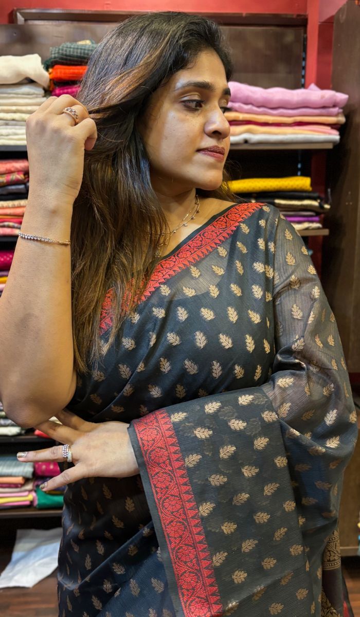 SEMI SILK SAREE VJD SA 18092420