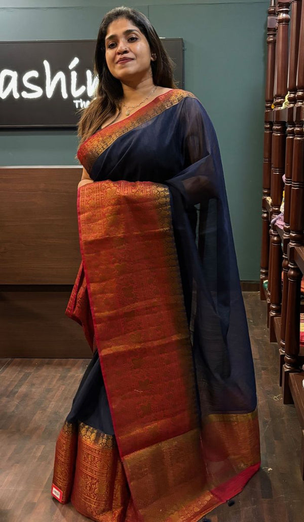 SEMI LINEN SAREE 3009244