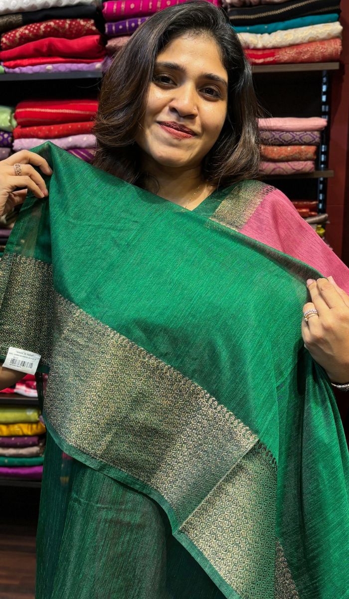 SEMI LINEN SAREE 160724169