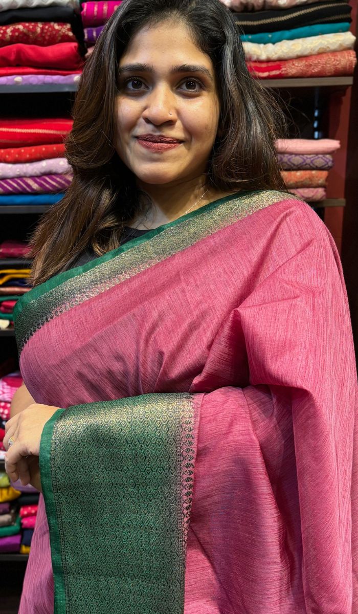 SEMI LINEN SAREE 160724169