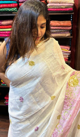 SEMI LINEN SAREE SSS SA 3007243