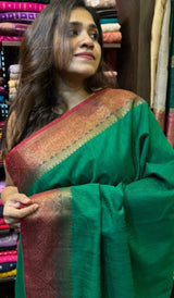 SEMI LINEN SAREE 160724180