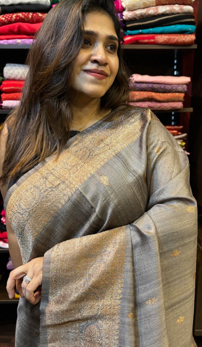 tussar silk saree 160724163