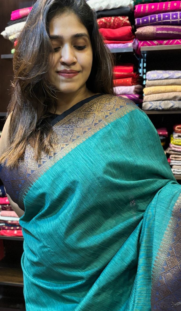 SEMI LINEN SAREE 160724177