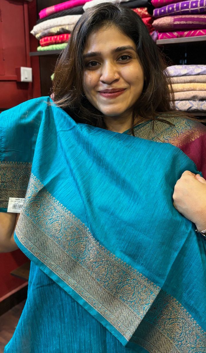 SEMI LINEN SAREE 160724181