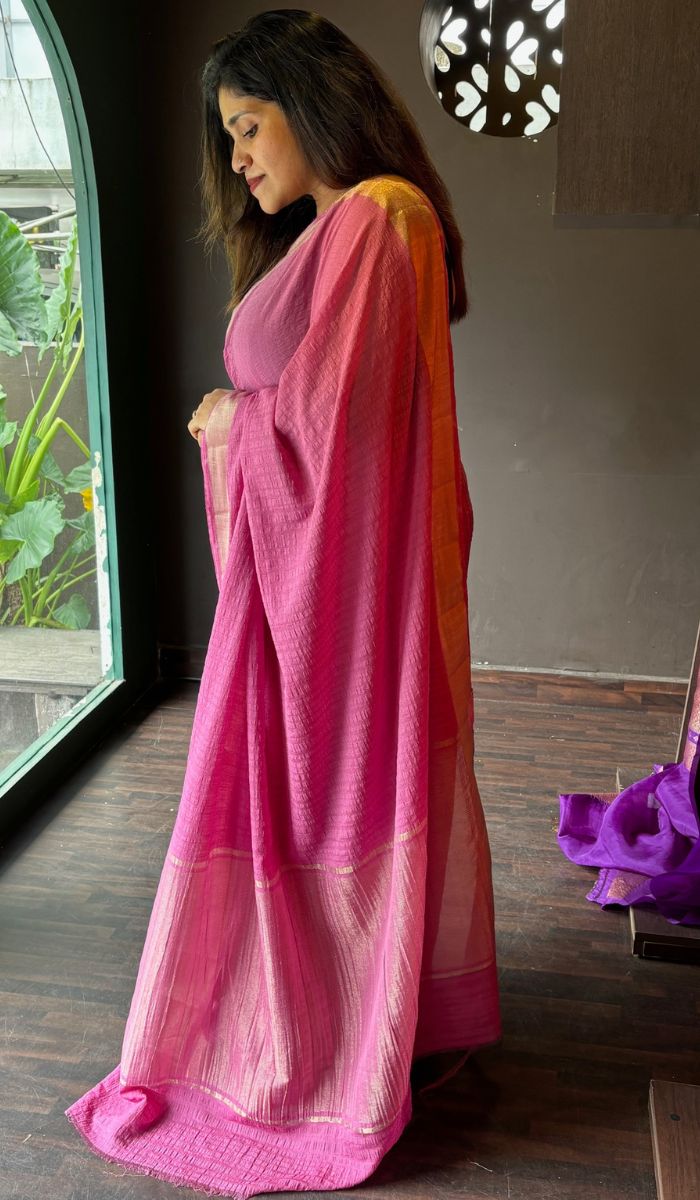 SEMI GRORGETTE SAREE YGU SA 16072415