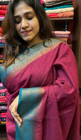 SEMI LINEN SAREE 160724181