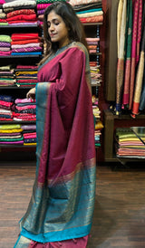 SEMI LINEN SAREE 160724181