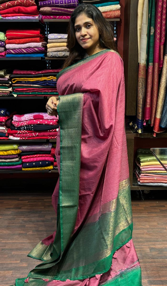 SEMI LINEN SAREE 160724169