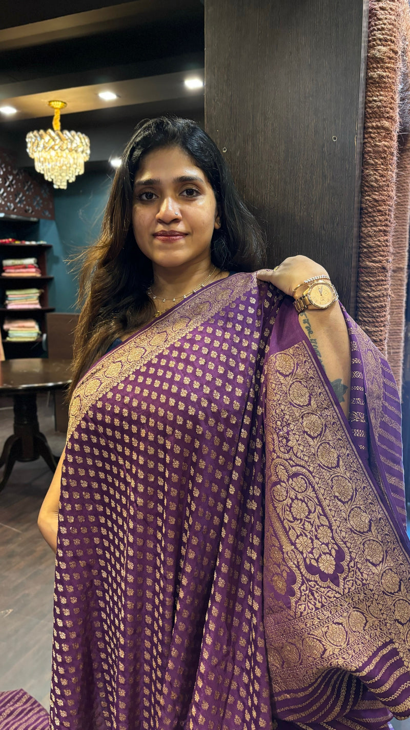 CREPE SILK SAREE SSV SA 2510242