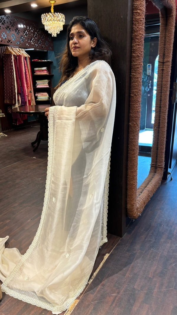 ORGANZA SAREE  SSP SA 29122319