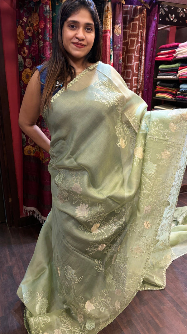 ORGANZA SAREE 14122424