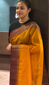 SEMI LINEN SAREE 1610261