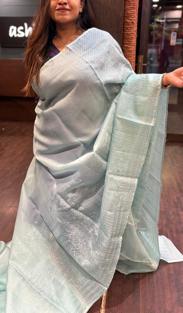 ORGANZA SAREE 08042555