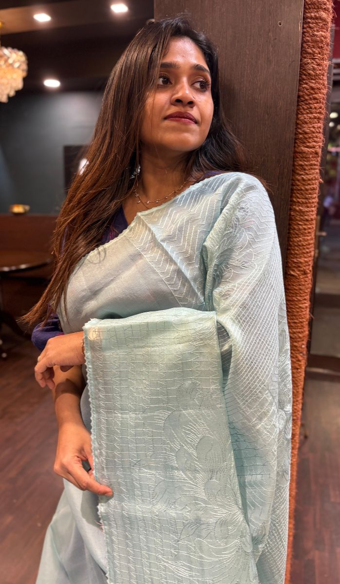 ORGANZA SAREE 08042555
