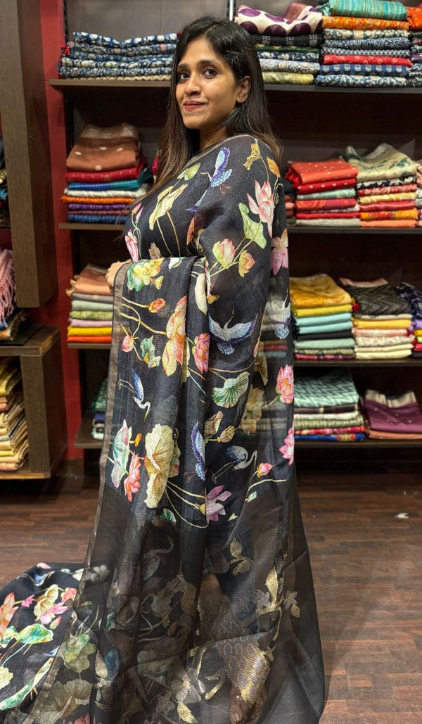LINEN SAREE 08042520