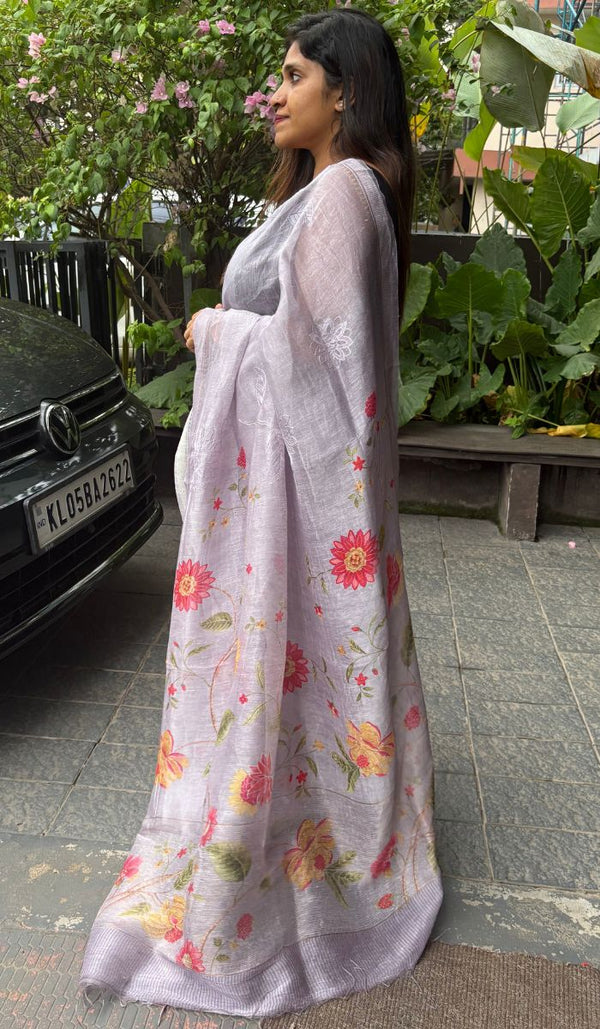LINEN SAREE 08042511