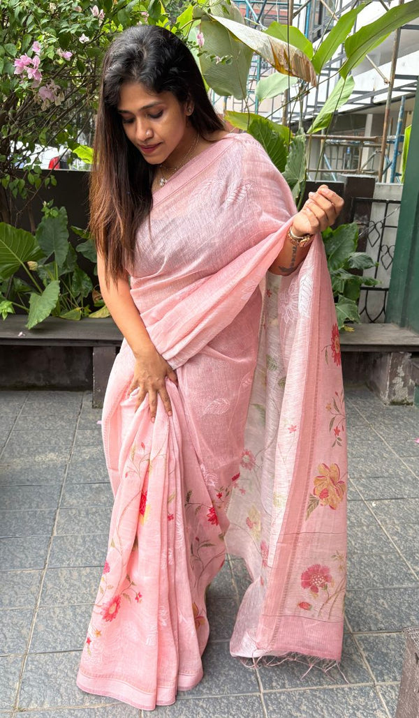 LINEN SAREE 08042510