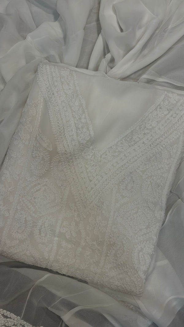 CHIKANKARI UNSTITCHED SALWAR 02112457