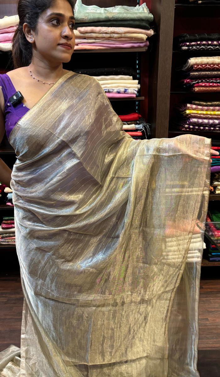 TISSUE ORGANZA SAREE 24122444