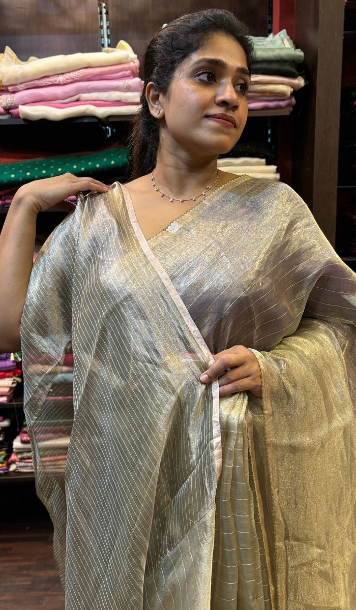 TISSUE ORGANZA SAREE 24122444