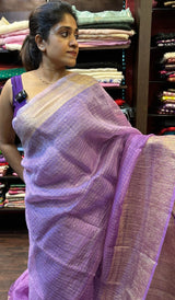 CRUSHED ORGANZA SAREE 24122466