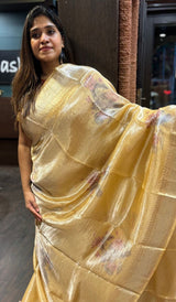 TISSUE LINEN SAREE 0801258