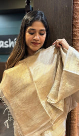 TISSUE LINEN SAREE 0801259