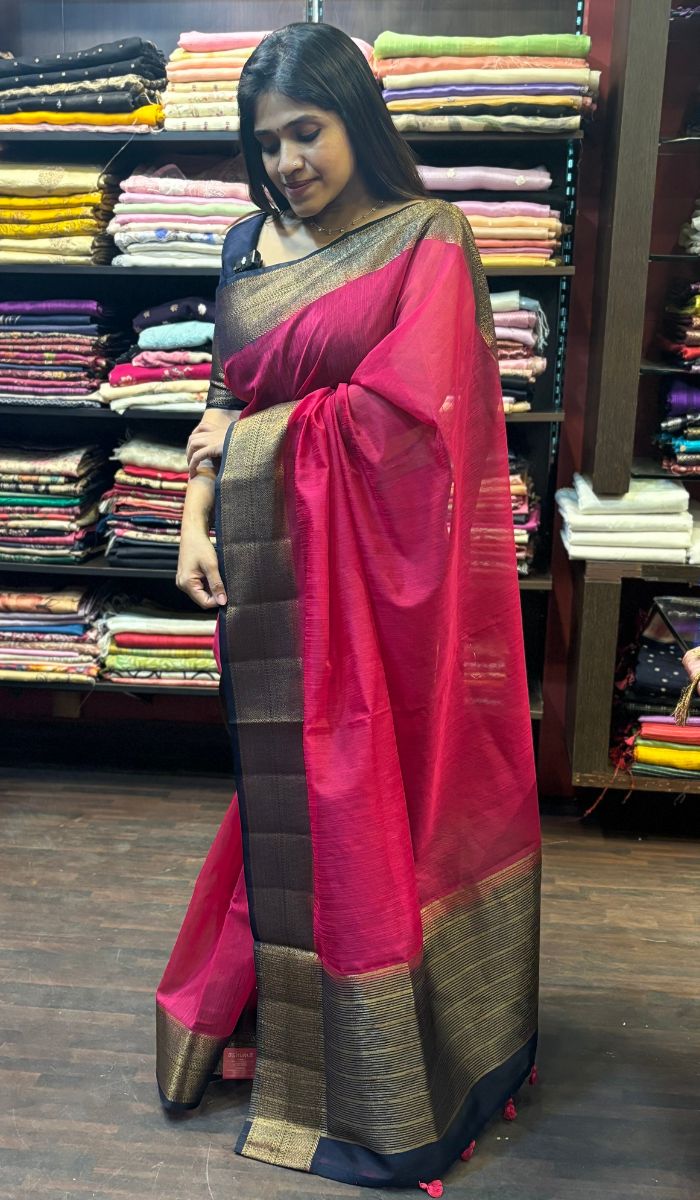 SEMI LINEN SAREE 1010244