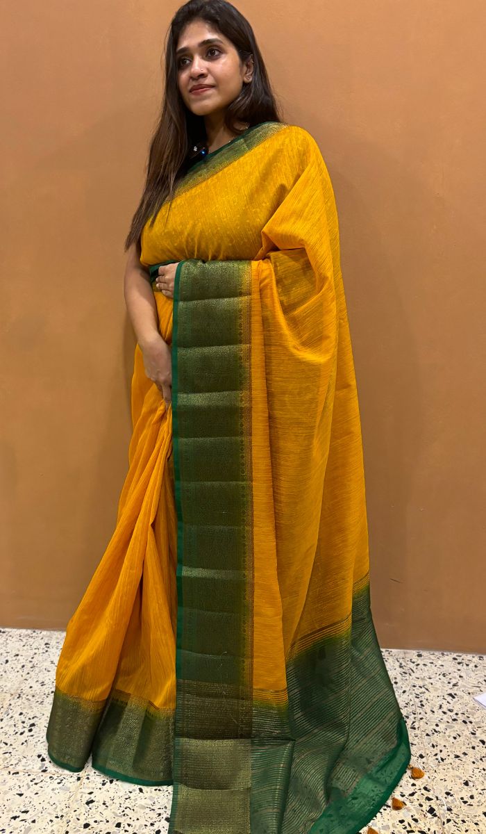 SEMI LINEN SAREE 03012421