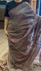 SEMI ORGANZA SAREE 09052661