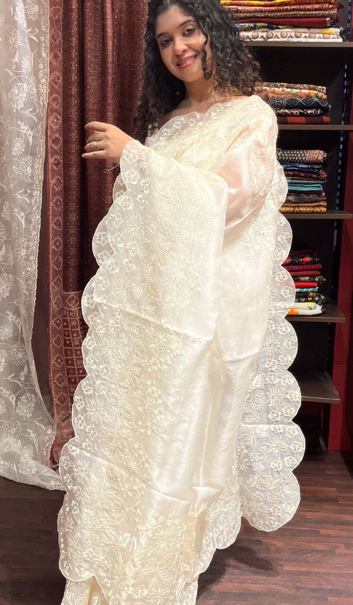 ORGANZA SILK SAREE 11072326