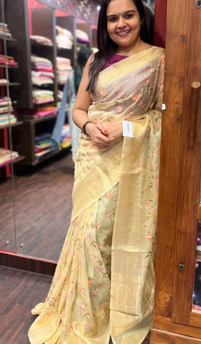 Organza saree 0609232
