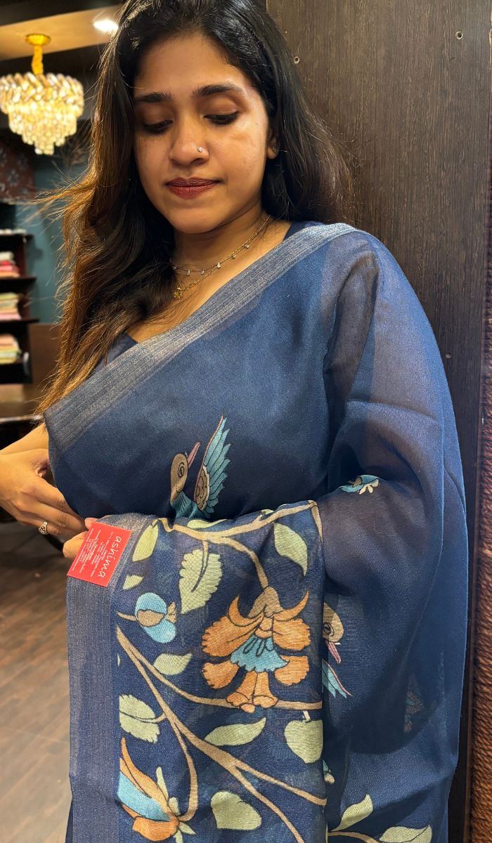 SEMI LINEN SAREE SSS SA 1710243