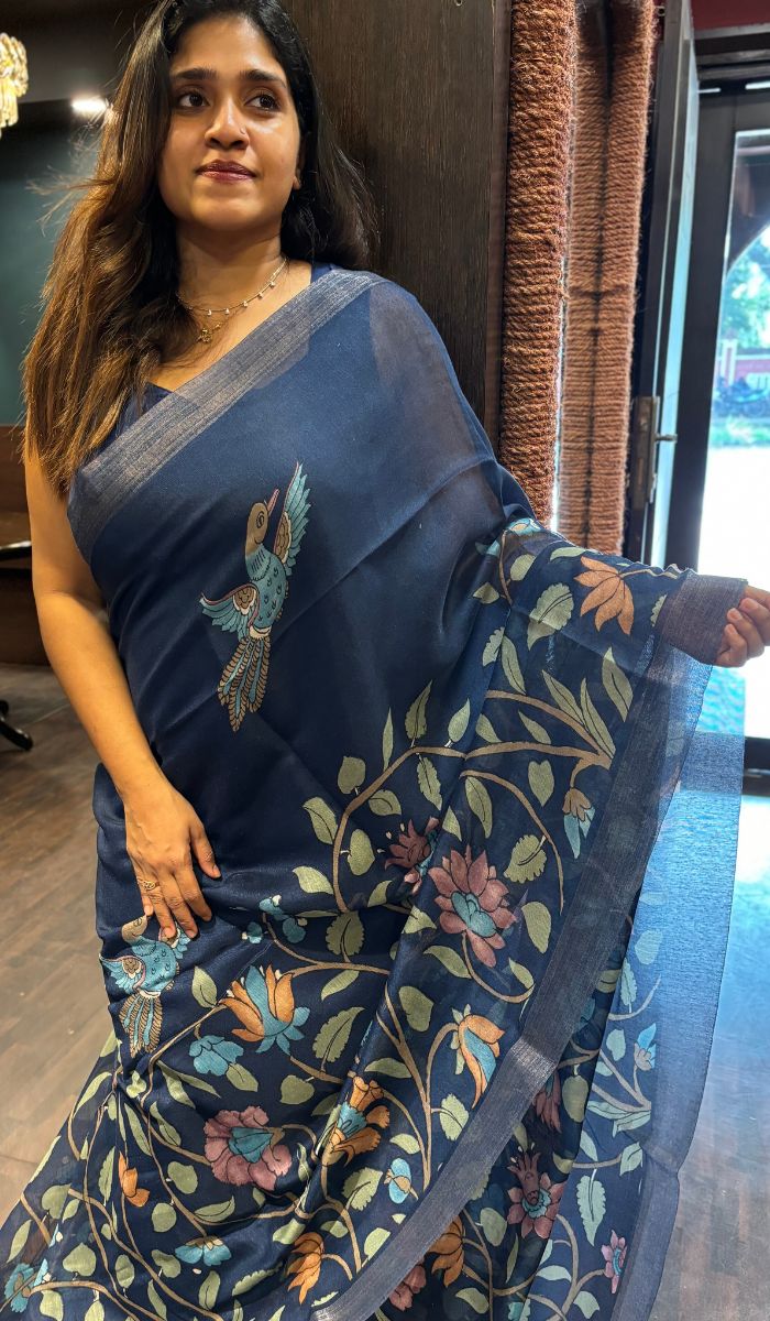 SEMI LINEN SAREE SSS SA 1710243