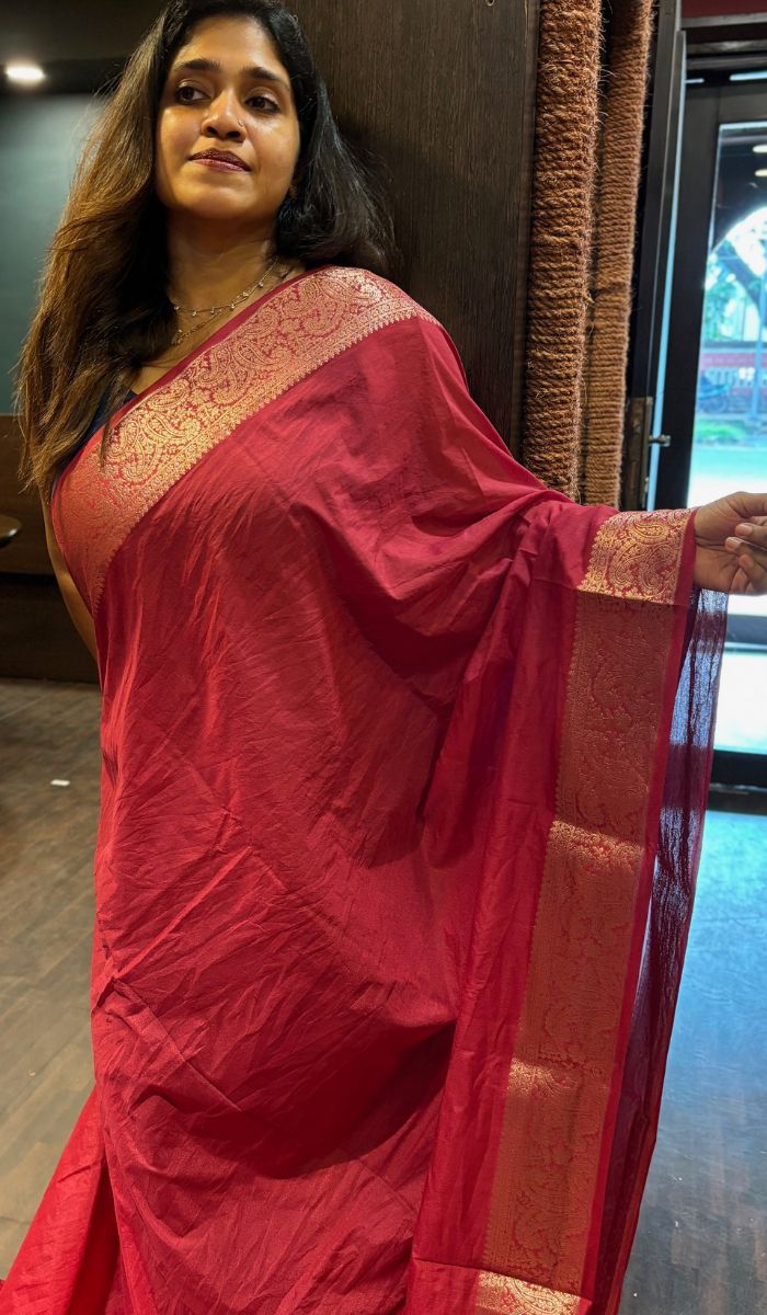 SEMI SILK SAREE  ACV SA 2510247