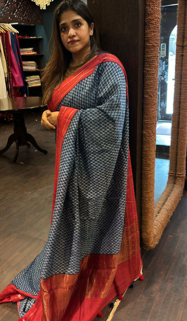 CHANDERI SILK SAREE 02112485