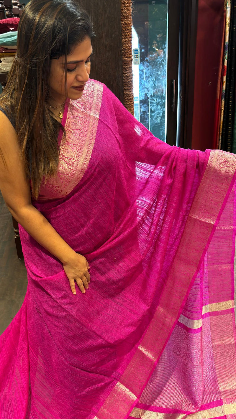 SEMI RAW SILK SAREE 31102463